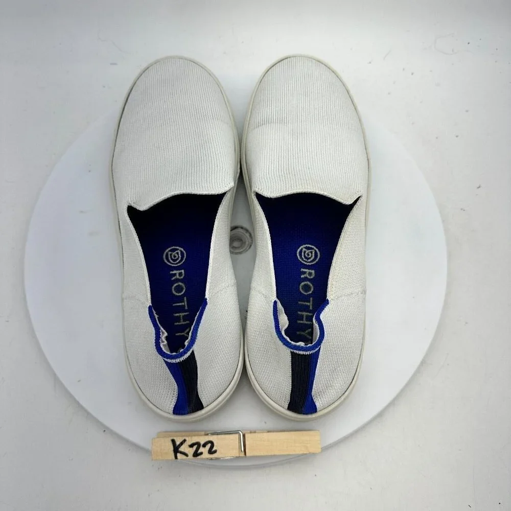 Rothys The Original Slip On Sneaker Bright White Women Comfort Shoes Size 8